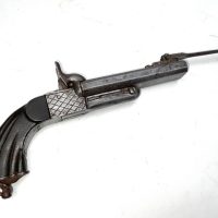 PINFIRE 9 MM DOUBLE BARRELS PISTOL &amp; FOLDAWAY BAYONET