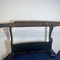 HEAD HUNTERS PARANG AND CARVED SCABBARD