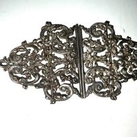 Staff Nurses solid Silver Buckle