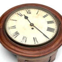 SCHOOL CLOCK MAHOGANY WITH FUSSE MOVEMENT
