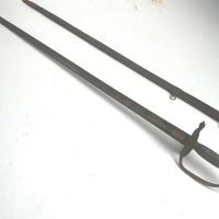 1786 pattern Blue Gilt bladed British Officer’s Spadroon sword &amp; Scabbard