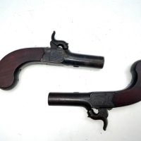 PAIR OF MATCHING PERCUSHION POCKET PISTOLS