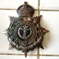 BRITISH ARMY MIDDLESEX OFFICERS HELMET BADGE
