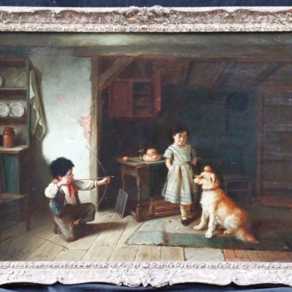 SOLD Walter Hunt Oil over Canvas (1861-1941)