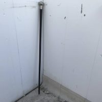 Proper Gent’s walking stick sword stick with silver hallmarked top