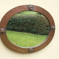 Arts and Crafts Liberty of London Copper Mirror