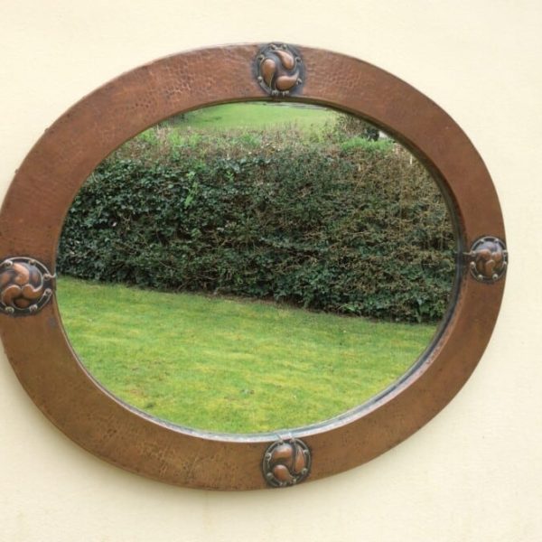 Arts and Crafts Liberty of London Copper Mirror