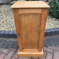 Gothic Revival Oak Bedside Cupboard