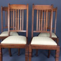 Set of 4 Arts &#038; Crafts Dining Chairs by Shapland &#038; Petter c1900