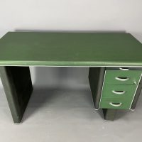 Mid Century Industrial Steel Tanker Desk