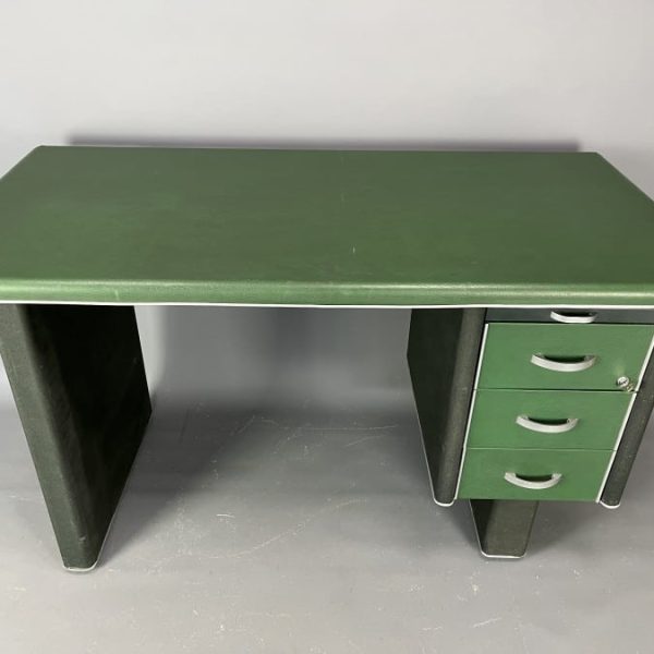 Mid Century Industrial Steel Tanker Desk