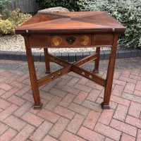 Arts &amp; Crafts Walnut Card Table