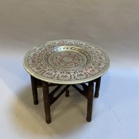 Persian Brass Top Occasional Table