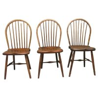 3 Hand Made Country Kitchen Chairs