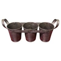 3 Pot Fresh Cut Flower Bucket Carrier