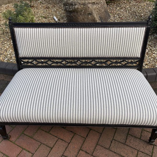 Late Victorian Ebonised Sofa c1890