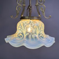 John Walsh Walsh Vaseline Glass Ceiling Light