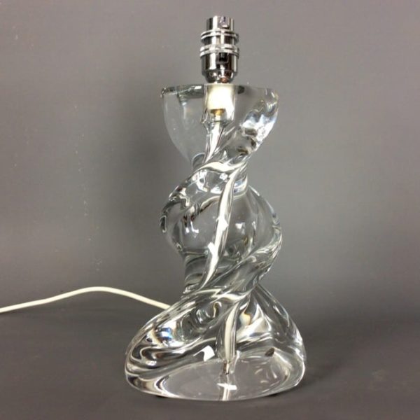 Mid Century Art Glass Table Lamp by Sevres France