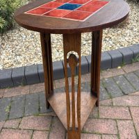 Liberty &amp; Co Arts &amp; Crafts Tile Top Plant Table