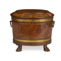 George III Oval Mahogany Wine Cooler