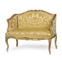 A Louise XV Giltwood Canape of Desirable Proportions