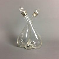 Silver Mounted Oil and Vinegar Decanter