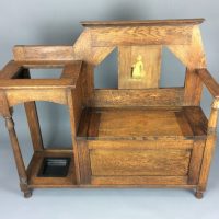 Liberty Arts &#038; Crafts Oak Box Settle
