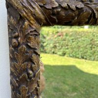 Late Victorian Cushion Framed Wall Mirror