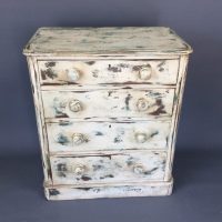 Late Victorian Painted Chest Of Drawers