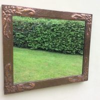 Arts and Crafts Large Copper Mirror c1900&#8217;s