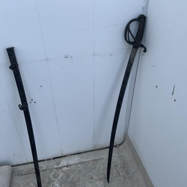 French Heavy Cavalry Sabre with Scabbard Georgian