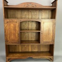 Arts &amp; Crafts Oak Bookcase c1900