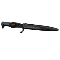 1WW GERMAN OFFICERS FIGHTING/TRENCH KNIFE