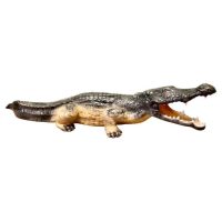 4ft Long Italian Hand Made Majolica Crocodile