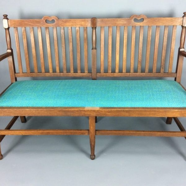 Arts &#038; Crafts Oak Settle