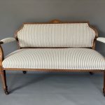Edwardian Walnut Two Seater Sofa