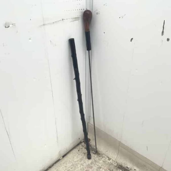 Irish Blackthorn walking stick sword stick