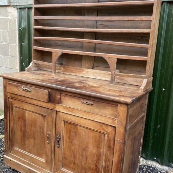 Antique French Cherrywood Fruitwood Buffet Dresser Sideboard, c 1850