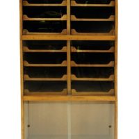 Antique Oak Haberdashery Shop Fitting Industrial 16 drawer  Cabinet, c 1910