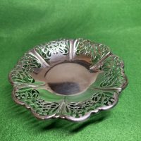 Shallow Pierced Bonbon dish, 1905 Sheffield, Roberts &#038; Belk