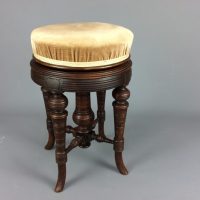 Edwardian Adjustable Piano Stool