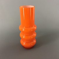 Mid Century Swedish Rhd Glasbruk Glass Hooped Vase c1960&#8217;s/70&#8217;s