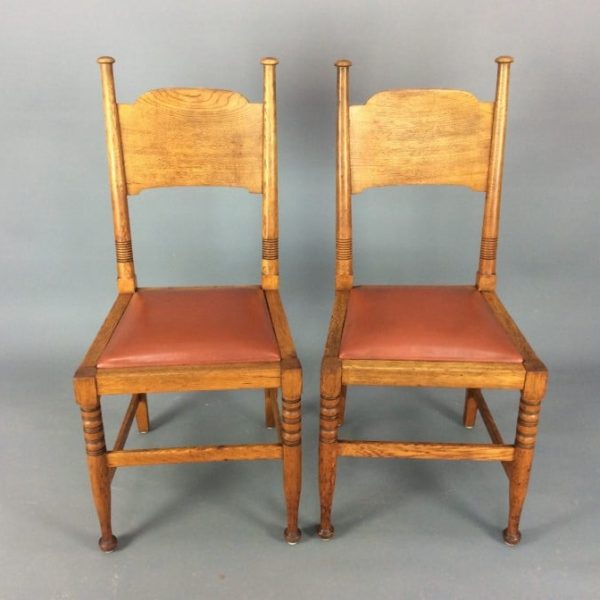 Pair of William Birch Side Chairs c1900