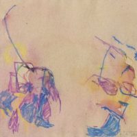 Expressionist Painting in Crayon
