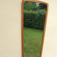 Mid Century Danish Teak Framed Wall Mirror