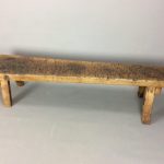 Large 19th Century Welsh Oak Pig Bench