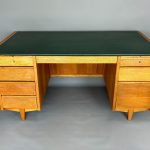 Large Mid Century Oak Writing Desk by Carsons