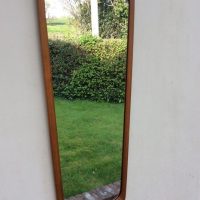 Mid Century Teak Framed Wall Mirror