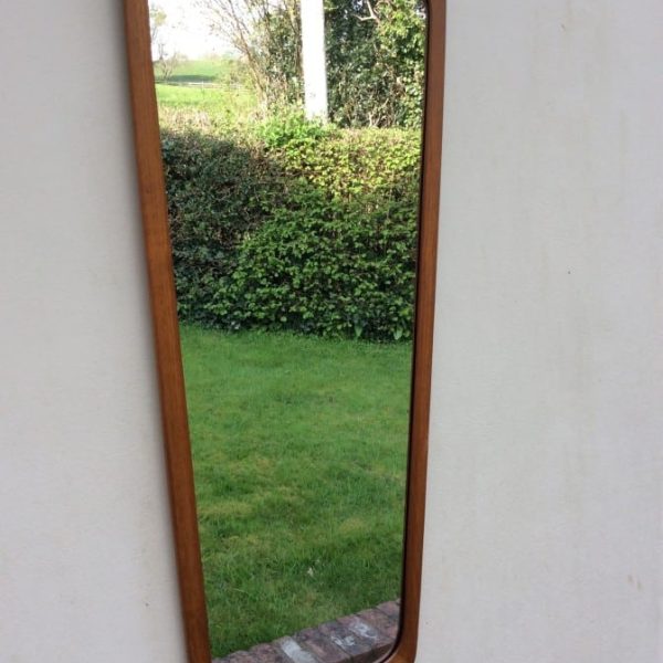 Mid Century Teak Framed Wall Mirror