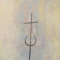 Abstract Painting with Cross